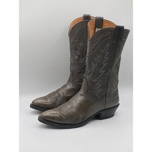Nocona Boots Mens Size 10.5 Leather Cowboy Boots Made in USA Western Style